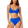 Women's Live In Color V Wire Underwire Bikini Top(Womens Live In Color V Wire Underwire Bikini Top 8) -ANNE COLE Shop MYMT11001 AZUR MYMB37401 AZUR 913