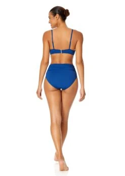 Women's Live In Color V Wire Underwire Bikini Top(Womens Live In Color V Wire Underwire Bikini Top 6) -ANNE COLE Shop MYMT11001 SLB Slate Blue MYMB36001 SLB Slate Blue 1815