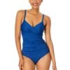 Women's Live In Color Twist Front Underwire Tankini Swim Top(Womens Live In Color Twist Front Underwire Tankini Swim Top 6) 2 Women's Live In Color Twist Front Underwire Tankini Swim Top(Womens Live In Color Twist Front Underwire Tankini Swim Top 6) -ANNE COLE Shop MYMT23301 SLB SlateBlue MYMB36001 SLB SlateBlue 1935 FRONT