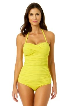 Women's Live In Color Twist Front Bandeaukini Swim Top(Womens Live In Color Twist Front Bandeaukini Swim Top 6) 13 Women's Live In Color Twist Front Bandeaukini Swim Top(Womens Live In Color Twist Front Bandeaukini Swim Top 6) -ANNE COLE Shop MYMT25001 MYMB36001 CTRN 937 1