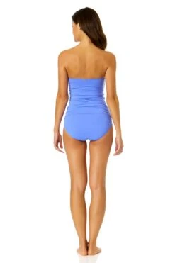 Women's Live In Color Twist Front Bandeaukini Swim Top(Womens Live In Color Twist Front Bandeaukini Swim Top 3) -ANNE COLE Shop MYMT25001 MYMB36001 PERI 925