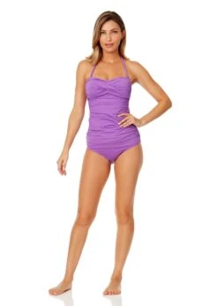 Women's Live In Color Twist Front Bandeaukini Swim Top(Womens Live In Color Twist Front Bandeaukini Swim Top 10) -ANNE COLE Shop MYMT25001 PUHR MYMB36001 PUHR 1399