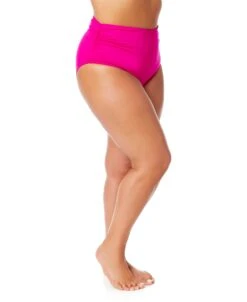 Women's Plus Live In Color High Waisted Shirred Bottom(Womens Plus Live In Color High Waisted Shirred Bottom 1) -ANNE COLE Shop MYPB36001 HBCU 049