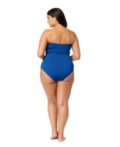 Women's Plus Live In Color Twist Front Shirred One Piece Swimsuit(Womens Plus Live In Color Twist Front Shirred One Piece Swimsuit) 15 Women's Plus Live In Color Twist Front Shirred One Piece Swimsuit(Womens Plus Live In Color Twist Front Shirred One Piece Swimsuit) -ANNE COLE Shop MYPO00501 SLB SlateBlue 1167