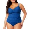 Women's Plus Live In Color Twist Front Underwire Tankini Swim Top(Womens Plus Live In Color Twist Front Underwire Tankini Swim Top) -ANNE COLE Shop MYPT23301 SLB SlateBlue MYPB36001 SLB 1522 490dc985 25b8 4929 9e08 ecd83f84ede0