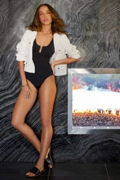 Women's Mesh Around U Ring Mesh Insert One Piece Swimsuit(Womens Mesh Around U Ring Mesh Insert One Piece Swimsuit 1) -ANNE COLE Shop meshbl3