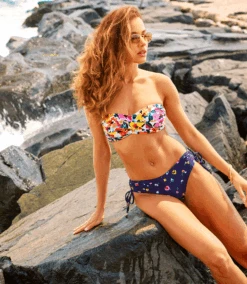 Women's Gradient Floral Twist Bandeau Bikini Swim Top(Womens Gradient Floral Twist Bandeau Bikini Swim Top) 11 Women's Gradient Floral Twist Bandeau Bikini Swim Top(Womens Gradient Floral Twist Bandeau Bikini Swim Top) -ANNE COLE Shop resizegradientfloraltwsitbandeaubikini2