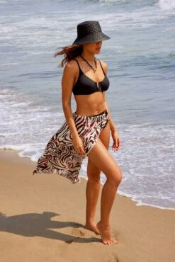 Women's Tiger Dance Ring Sarong Skirt Swimsuit Cover Up(Womens Tiger Dance Ring Sarong Skirt Swimsuit Cover Up) -ANNE COLE Shop tigersarong1